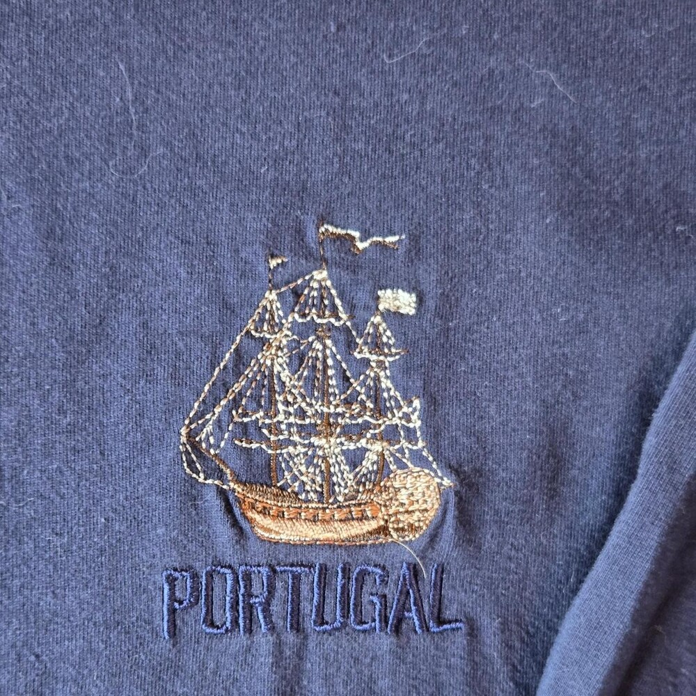 Women's Navy and Blue Shirt